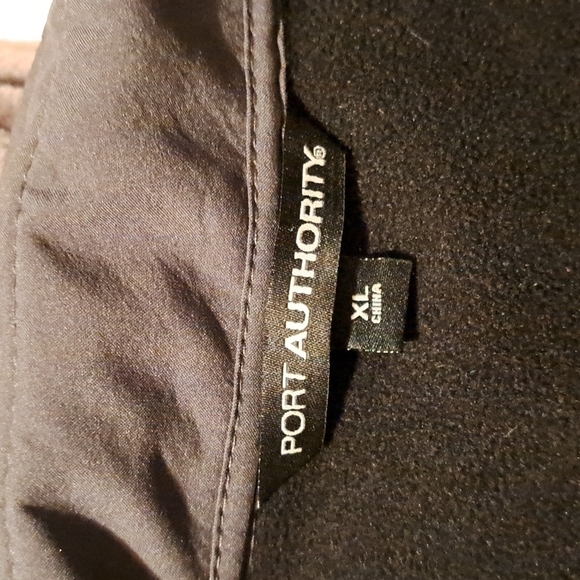 Port Authority men's size XL gray jacket, fleece backed fabric vguc - Picture 3 of 6